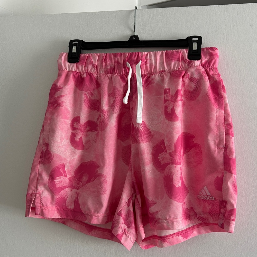 Adidas Vibrant Pink Floral Shorts